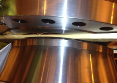 Rebate flanges for oil pipelines